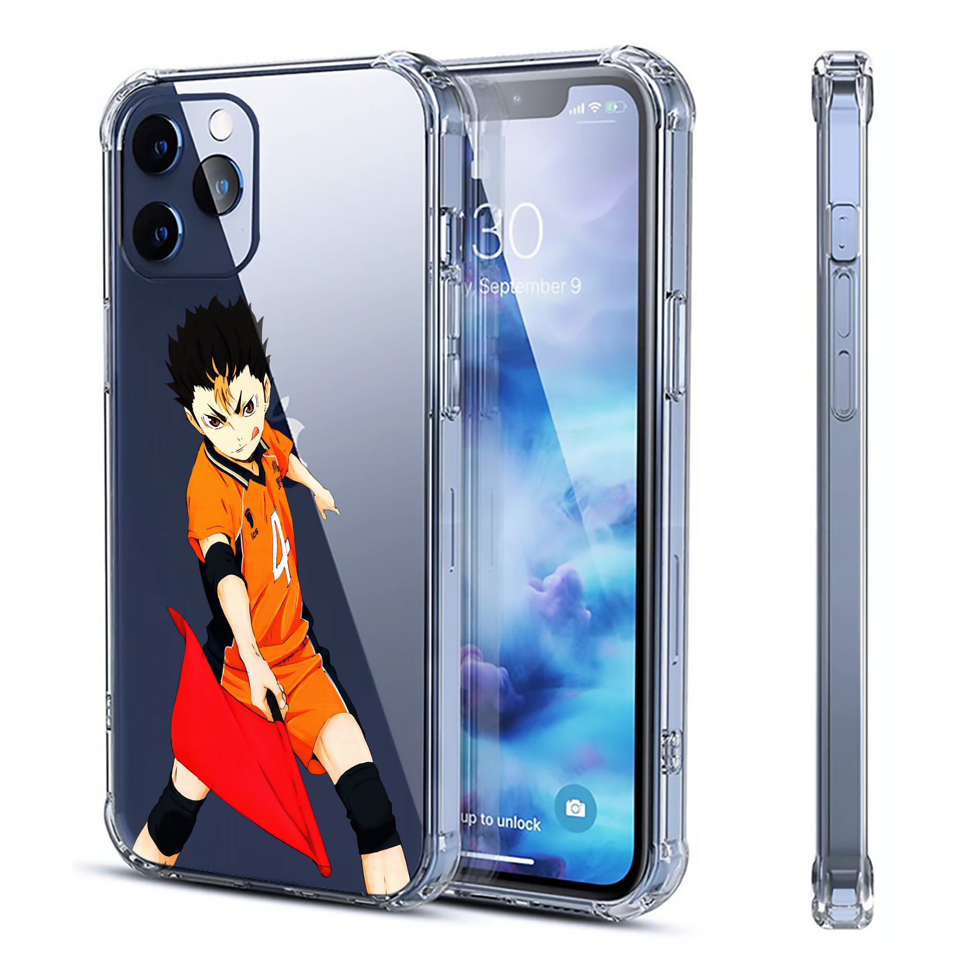 （画像用） ハイキュー!! Haikyu!! 【iPhone 12シリーズ対応】透明スマホケース（クリアソフトケース）